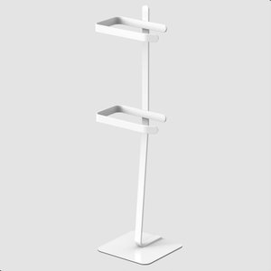 Porta Papel Higiênico de Chão Duplo Suporte Para Papel Oslo:Branco