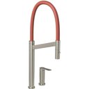 Ver imagem 1 de Misturador Monocomando Colore Inox Inox E Terracota