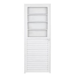 Porta de Alumínio Basculante Lado Esquerdo 210x80cm Branco Allo Esquadrias - 1