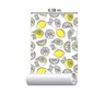 Papel de Parede Adesivo Limão Siciliano Fundo Branco N06020 Rolo de 0,58x3,00 - 3