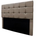 Ver imagem 6 de Cabeceira Cama Box Estofada Solteiro 90 Cm Costa Rica Suede: Bege Escuro