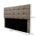 Ver imagem 3 de Cabeceira Cama Box Estofada Solteiro 90 Cm Costa Rica Suede: Bege Escuro