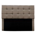 Ver imagem 2 de Cabeceira Cama Box Estofada Solteiro 90 Cm Costa Rica Suede: Bege Escuro