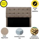Ver imagem 4 de Cabeceira Cama Box Estofada Solteiro 90 Cm Costa Rica Suede: Bege Escuro