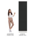 Ver imagem 6 de Paneleiro Armário de Cozinha 60 cm 3 Portas Branco/Preto Agata Madesa