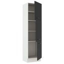 Ver imagem 5 de Paneleiro Armário de Cozinha 60 cm 3 Portas Branco/Preto Agata Madesa