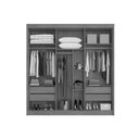 Ver imagem 3 de Guarda Roupa 6 Portas e 4 Gavetas Cannes Cacau - Conquista