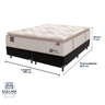Cama Box Preto e Colchão King Doux Comfort Molas Lfk e Europillow Sealy - 3