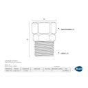 Ver imagem 3 de NIPLE Com Porca Giratória 1/2" Cromado - 170611 Blukit NIPLE COM PORCA LIVRE CROMADO 1/2 MXF