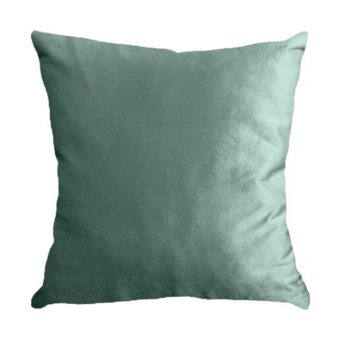 Capa para Almofada em Veludo Liso Quadrada Verde Menta