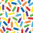 Ver imagem 1 de Papel de Parede Decorativo Baby Diversos Lápis Coloridos Pequenos 3,3m