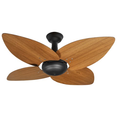 Ventilador de Teto Office Jet Aspen Venti-Delta Preto 4Pás Freijó 110V+Controle