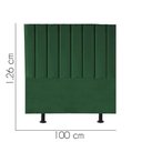 Ver imagem 3 de Cabeceira Estofada Líbia 100cm Solteiro Suede Verde