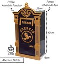 Ver imagem 2 de Caixa Correio Cartas Revistas Tiradentes Detras 15x23x43cm