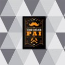 Ver imagem 1 de Quadro Tenho o Melhor Pai 45x34cm - com vidro:Madeira preta