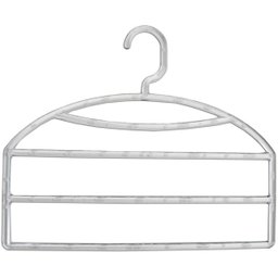 Cabide Triplo para Organizar Calças Calceiro Transparente Closet Guarda Roupas Cinquetti - 1