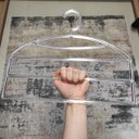 Ver imagem 5 de Cabide Triplo para Organizar Calças Calceiro Transparente Closet Guarda Roupas Cinquetti