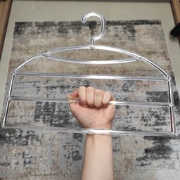 Cabide Triplo para Organizar Calças Calceiro Transparente Closet Guarda Roupas Cinquetti - 5