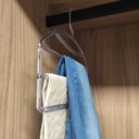 Ver imagem 3 de Cabide Triplo para Organizar Calças Calceiro Transparente Closet Guarda Roupas Cinquetti