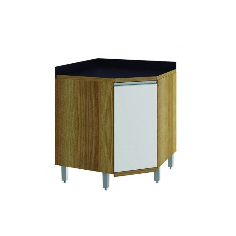 Balcão de Canto 1 Porta (Balcão Não Acompanha Tampo) Nice Ditália Móveis Balcão de Canto 1 Porta (Balcão Não Acompanha Tampo) Nice Ditália Móveis