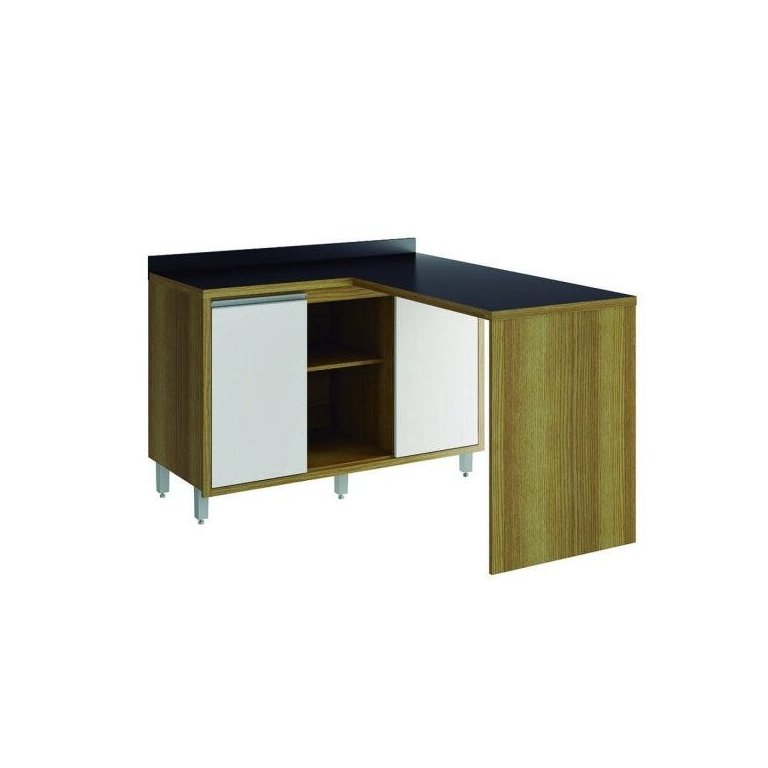 Bancada para Cozinha 2 Portas de Correr Cd-190 Nice Ditália Móveis Bancada para Cozinha 2 Portas de Correr Cd-190 Nice Ditália Móveis