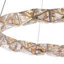 Ver imagem 2 de Lustre Pendente Nordecor Kazy 2882 Ouro Brilho Led Bivolt