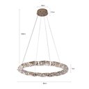 Ver imagem 5 de Lustre Pendente Nordecor Kazy 2882 Ouro Brilho Led Bivolt