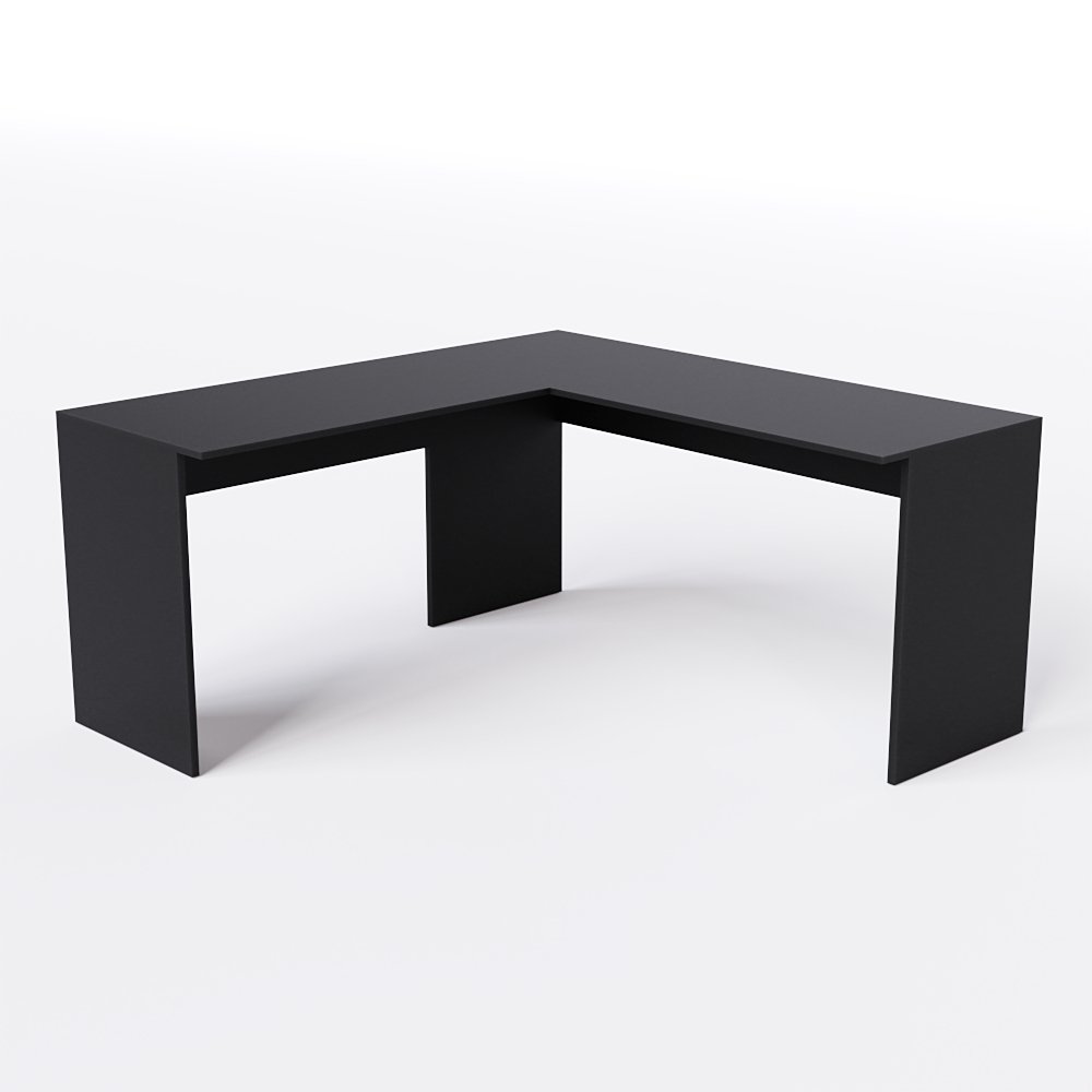 Mesa em L para Escritório - 150x44cm:preto