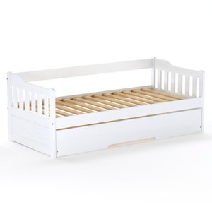 Bicama Infantil Madeira Maciça Branco Mobilistore