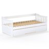 Bicama Infantil Madeira Maciça Branco Mobilistore - 1