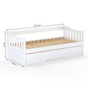 Ver imagem 2 de Bicama Infantil Madeira Maciça Branco Mobilistore