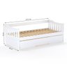 Bicama Infantil Madeira Maciça Branco Mobilistore - 2