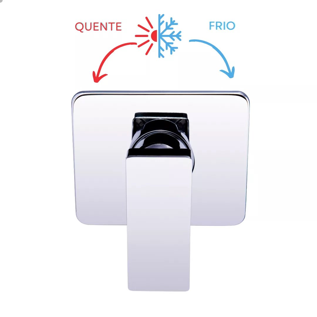 Acabamento Monocomando Cromado Docol Concept Metais 78 - 4