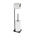 Ver imagem 2 de Suporte para Papel Higiênico de Chão Preto Fosco Future