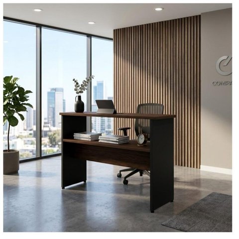 Aparador de Madeira 1,20x0,80x0,35cm - Marsala/Preto - 21437