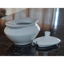 Ver imagem 6 de Jogo Café e Chá, Bandeja + Açucareiro barquinha 100ml + Chaleira 400ml + Leiteira 700ml - Porcelana