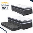 Ver imagem 4 de Cama Box com Colchão de Espuma D45 Double Face Territory Hellen + Auxiliar de Espuma Unique