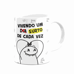 Caneca Diverida Flork - Vivendo Um Dia de Cada Vez - Branca - 2