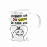 Caneca Diverida Flork - Vivendo Um Dia de Cada Vez - Branca - 2