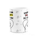 Ver imagem 3 de Caneca Diverida Flork - Vivendo Um Dia de Cada Vez - Branca