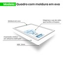 Ver imagem 4 de Kit 3 Quadros Decorativos Meu Rodapé Sonhe Alto Elefante e Balão Azul 24x34