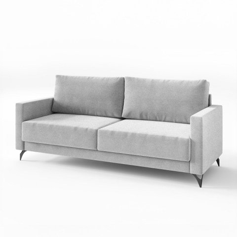 Sofá 3 Lugares Sevilha Living Linho Cinza 200cm