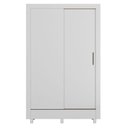 Ver imagem 1 de Guarda Roupa Belgica 2 Portas de Correr Branco Brilho - Santos Andirá