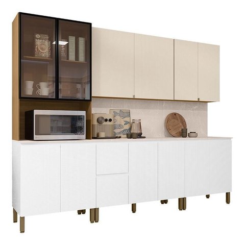 Cozinha Modulada Art 6 Peças Composição 3 Freijó Ártico Soft – Kits Paraná