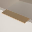 Ver imagem 2 de Cômoda Square para Quarto 3 Gavetas Pés de Metal 80cm Off White Dourado Casavee