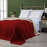 Cobertor Sherpa Pele de Carneiro Casal Queen 01 Peça - Vermelho - 1