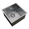 CUBA DE INOX CALHA UMIDA QUADRATTA 350X350 1142 EMBUTIR OU SOBREPOR VALV 4 1/2 - 1