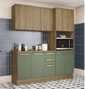 Ver imagem 1 de Armário de Cozinha Modulada Completa Reta 4 Peças 1,90m 280 Botanic Kappesberg