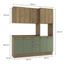 Ver imagem 3 de Armário de Cozinha Modulada Completa Reta 4 Peças 1,90m 280 Botanic Kappesberg