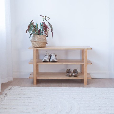 Sapateira Laguna 3 Prat 90cm Amêndoa